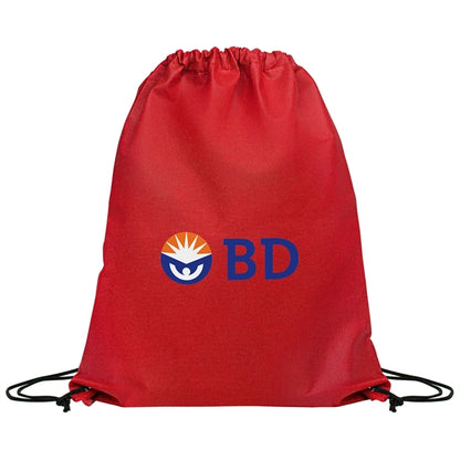 14.5 x 17.5 Eco-Friendly 80GSM Non-Woven Drawstring Backpack