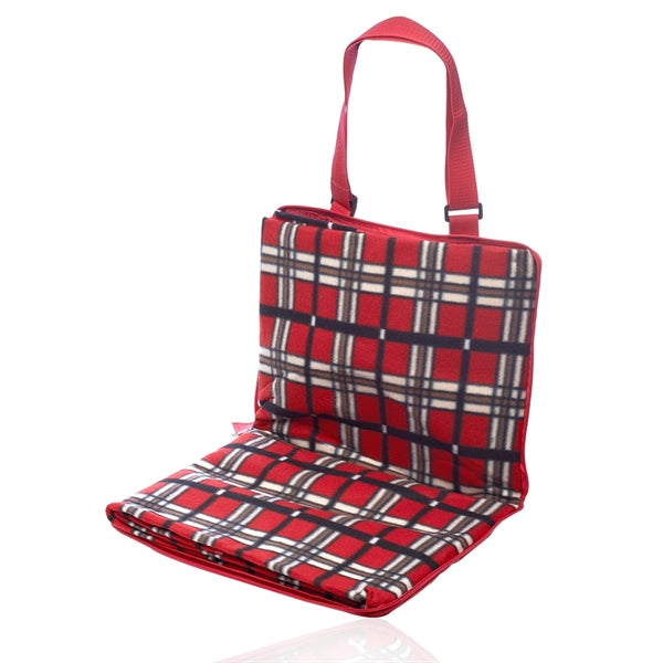 Fleece Picnic Blankets w/ Zipped tote bag 53"L x 47.25"W