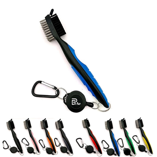 Golf Brush Groove Cleaner with Carabiner