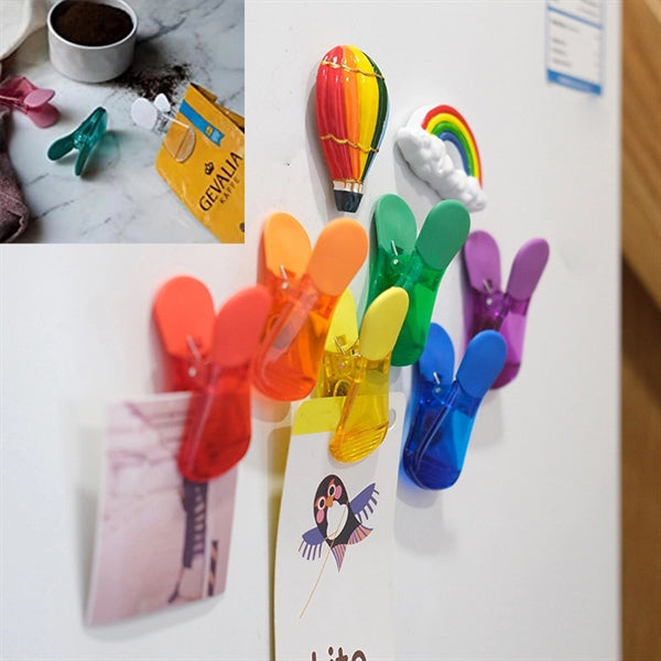 Colored Magnetic Plastic Clips