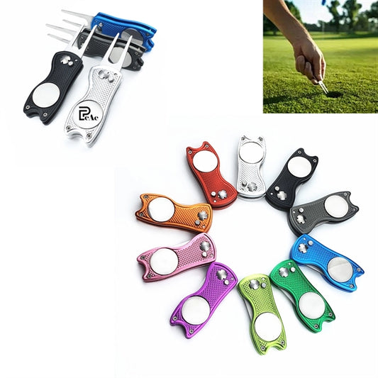 Foldable Golf Divot Tool/ Ball Marker