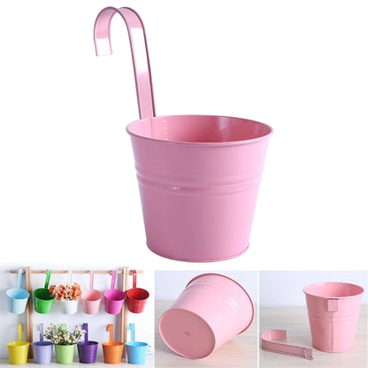 Mini Iron Hanging Flower Pots