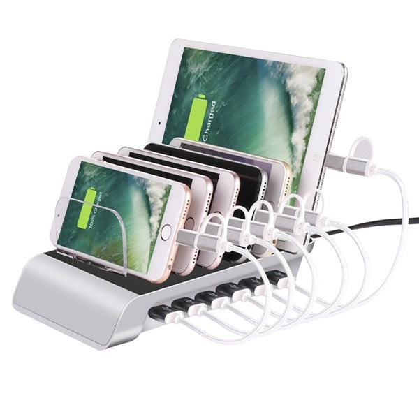6 Port USB Multiple Devices Fast Charging Station