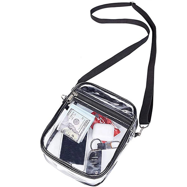 Clear Pvc Crossbody Purse Bag