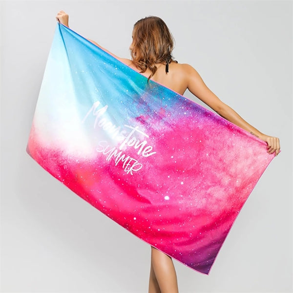 Sublimated Microfiber Beach Towel
