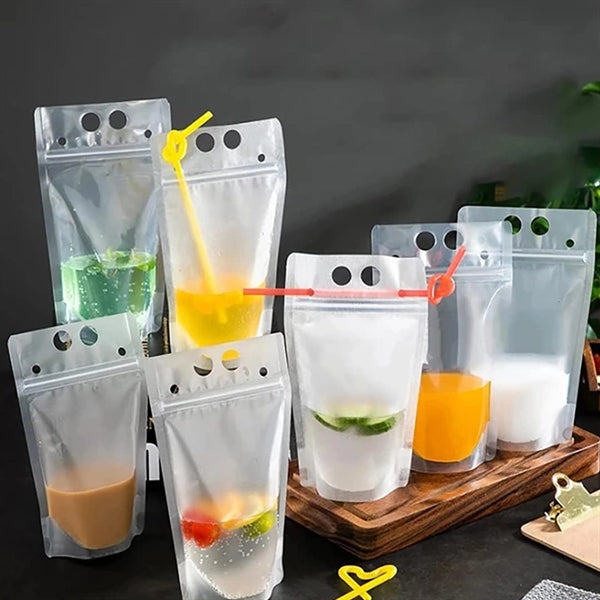 Reclosable Zipper Drinking Pouches Bags