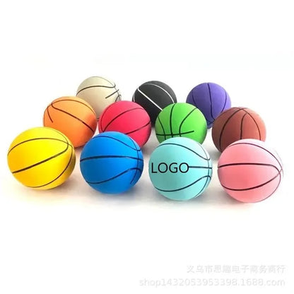 Mini Neon Rubber Playground Basketballs