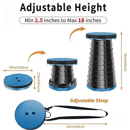 Portable Telescopic Stool Folding Chair