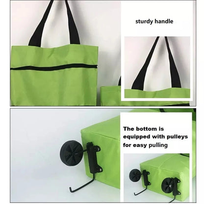 2 In 1 Foldable Shopping Cart