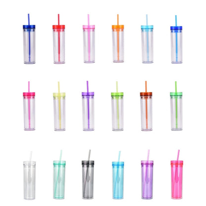 16Oz Acrylic Tumbler With Lid And Straw