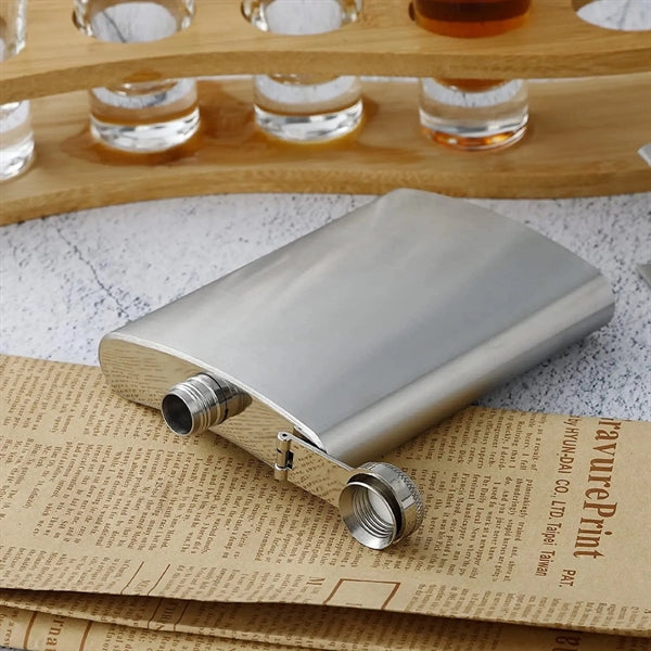 Silver Stainless Steel Hip Flask