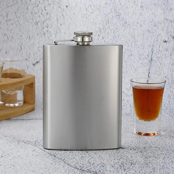 Silver Stainless Steel Hip Flask