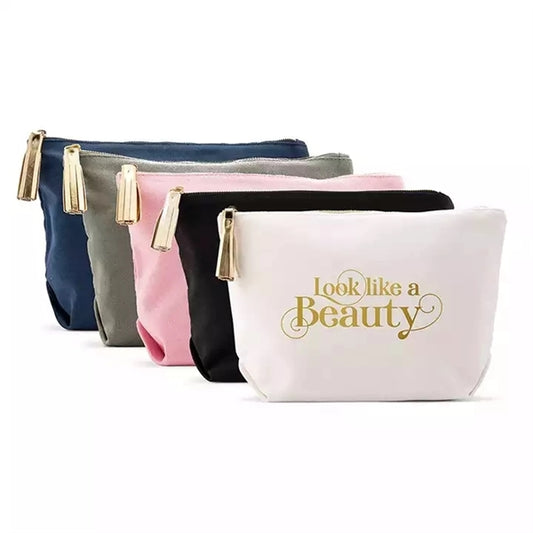 Travel Girls Make Up Pouch Canvas Cosmetic Bag