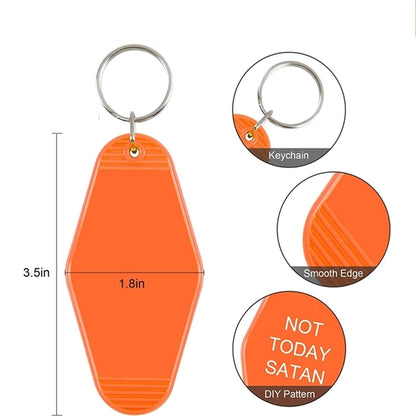 Plastic Hotel Key Tag Motel Keychains