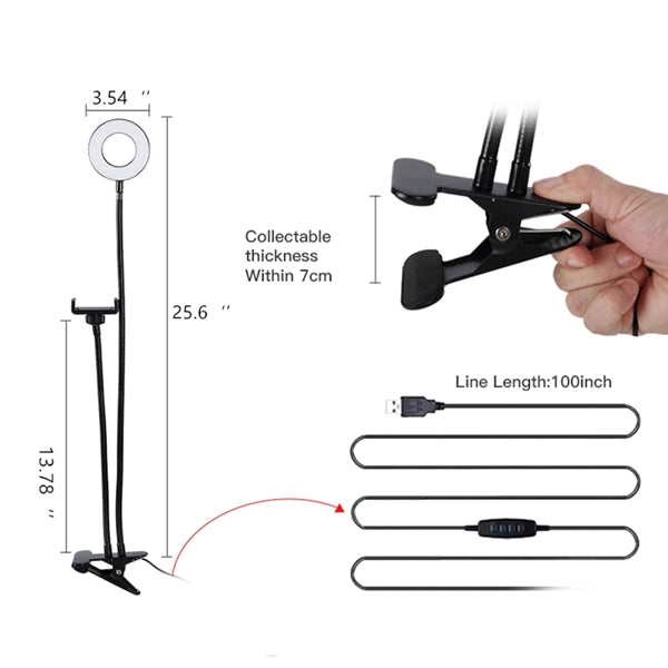 Selfie Ring Light With Phone Holder