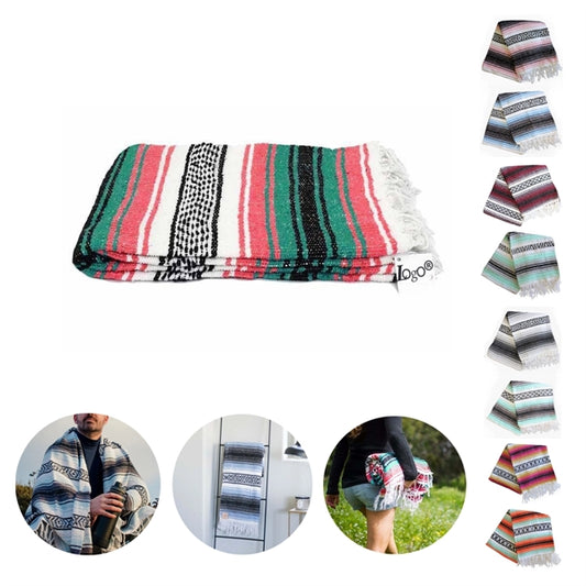 Mexican Serape Blanket Yoga Beach