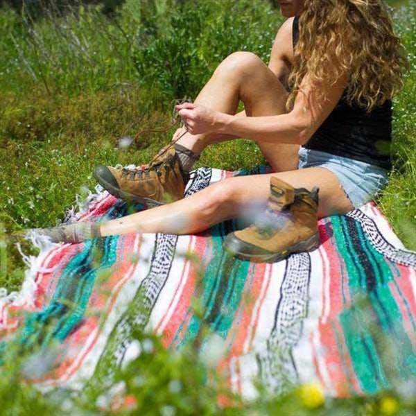 Mexican Serape Blanket Yoga Beach