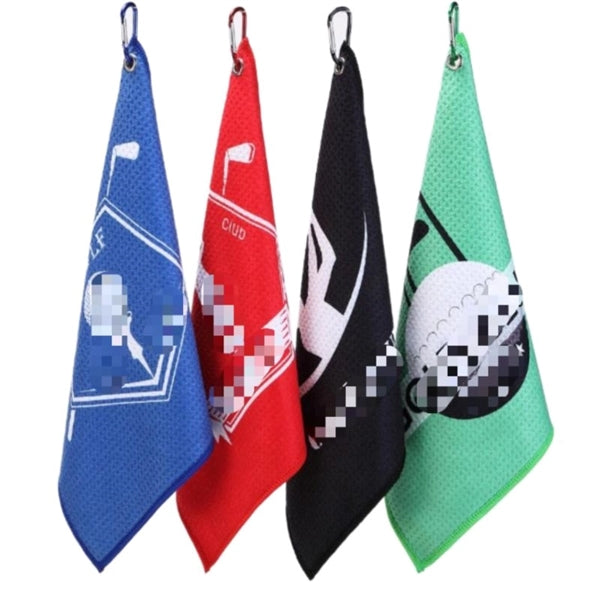Handy Pick Microfiber Golf Towel With Carabiner