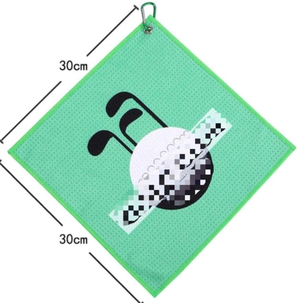 Handy Pick Microfiber Golf Towel With Carabiner