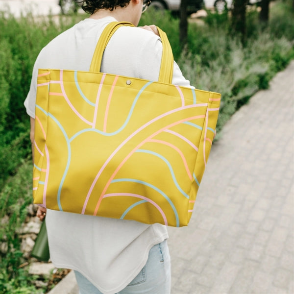 OPEN LAPTOP TOTE - VEGAN LEATHER