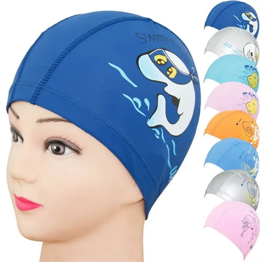 Waterproof Bathing Swim Cap For Kids