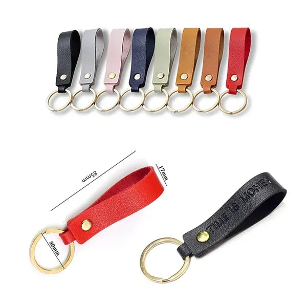 PU Leather Wristlet Keychain