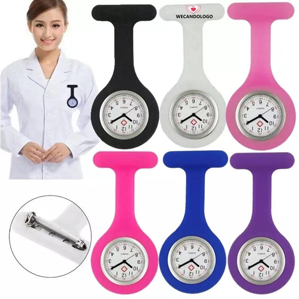 Silicone Nurse Brooch Watch