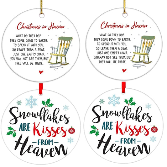 Laser Engraved Solid Hardwood Ornaments