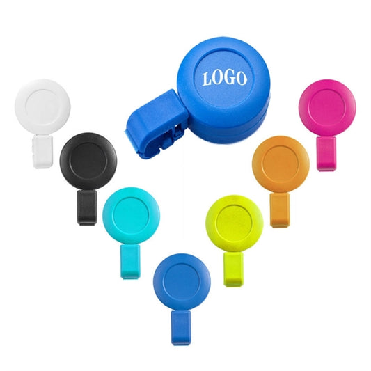 Round Retractable Badge Reel Holder