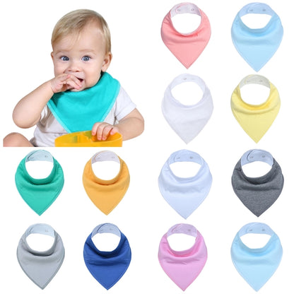 100% Organic Cotton Baby Bandana Drool Bibs