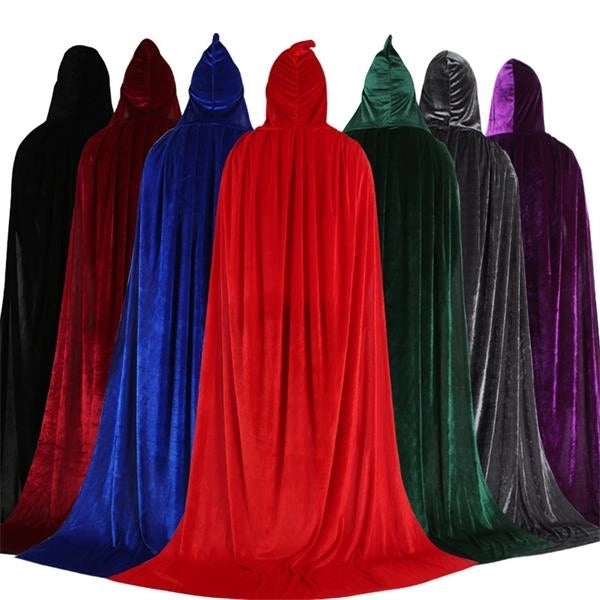 Cloak Long Velvet Cape