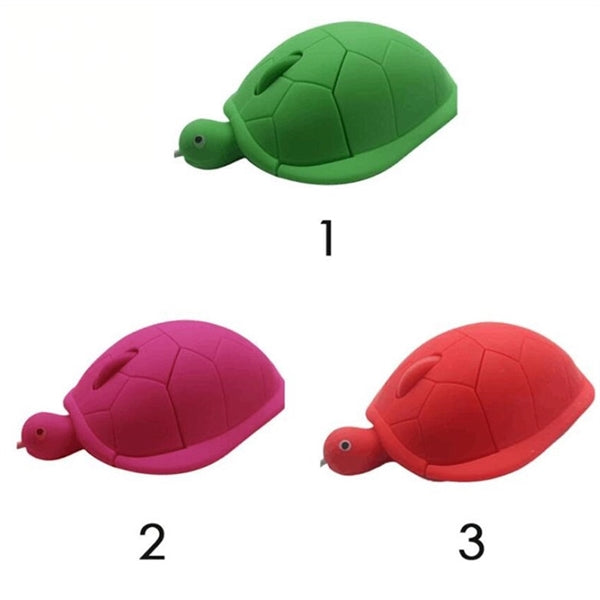 Turtle Shape Wired Corded Mouse