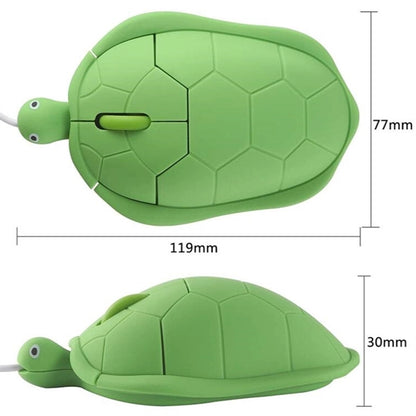 Turtle Shape Wired Corded Mouse