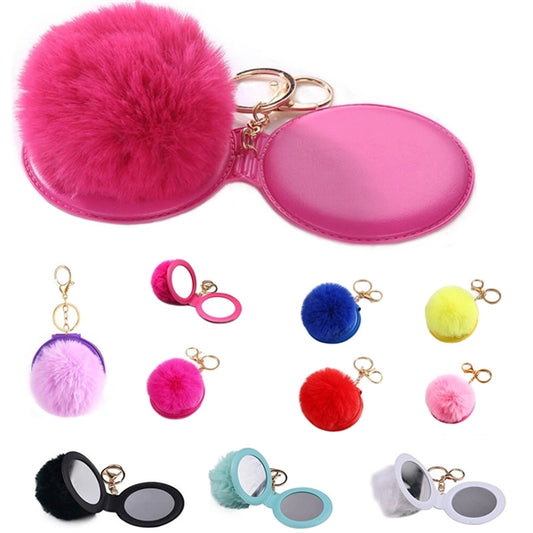 Fluffy Faux Fur Balls Keychain