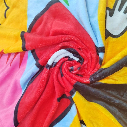 60x80 Oversize Plush Flannel Throw Sublimation Blanket