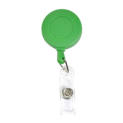 Round Frosted Badge Reel Holder w/ Belt Clip