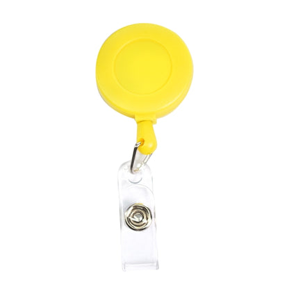 Round Frosted Badge Reel Holder w/ Belt Clip