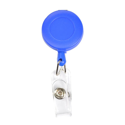 Round Frosted Badge Reel Holder w/ Belt Clip