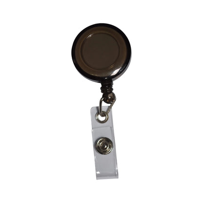 Round Badge Reel Holder Transparent w/ Paper