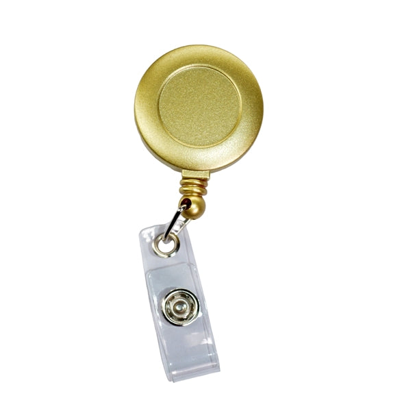 Painting Color Round Badge Reel Holder w/ Belt Clip