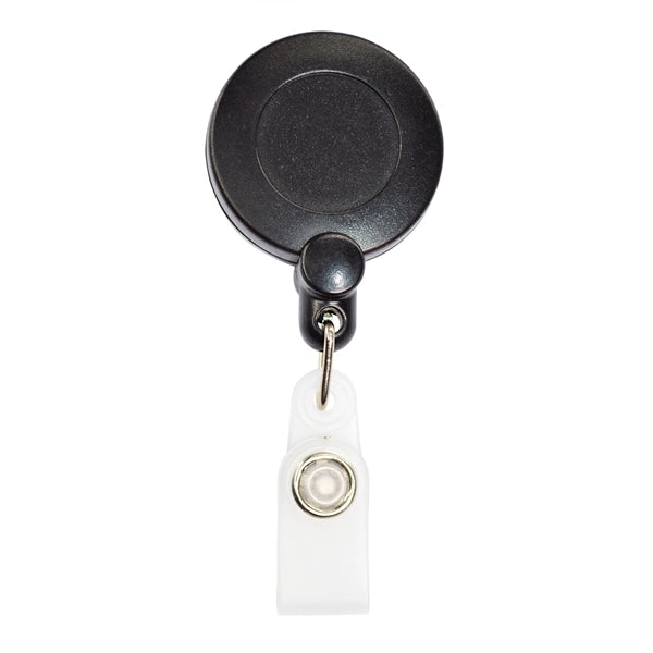 Retractable Round Corner Strap Badge Reel Holder w/Belt Clip