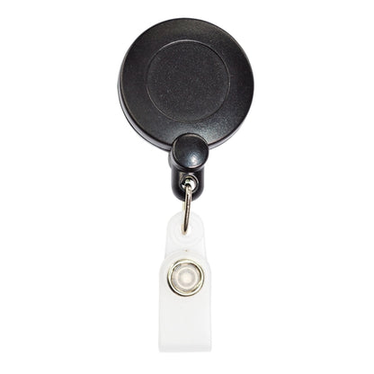 Retractable Round Corner Strap Badge Reel Holder w/Belt Clip