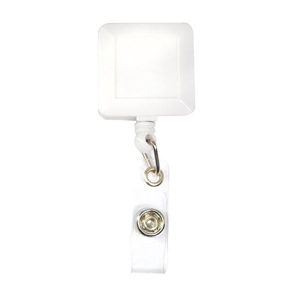 Square Retractable Badge Reel w/ Belt Clip