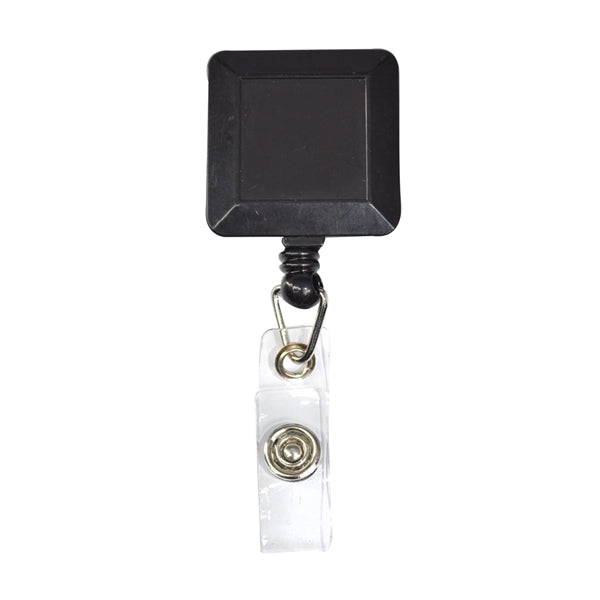 Square Retractable Badge Reel w/ Belt Clip