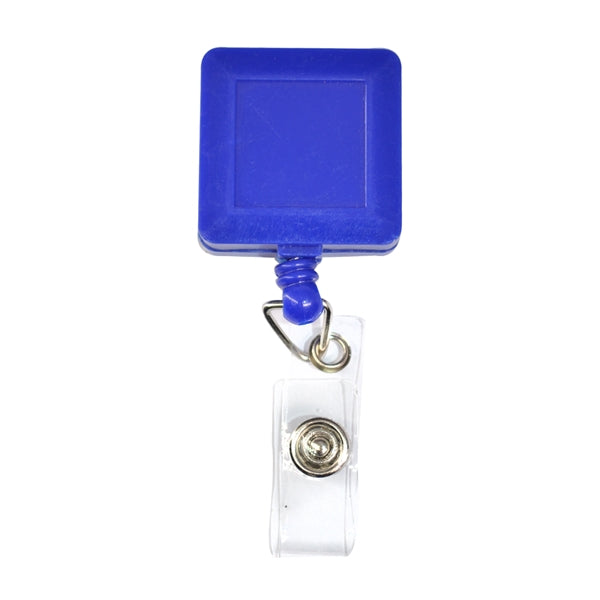 Square Retractable Badge Reel w/ Belt Clip
