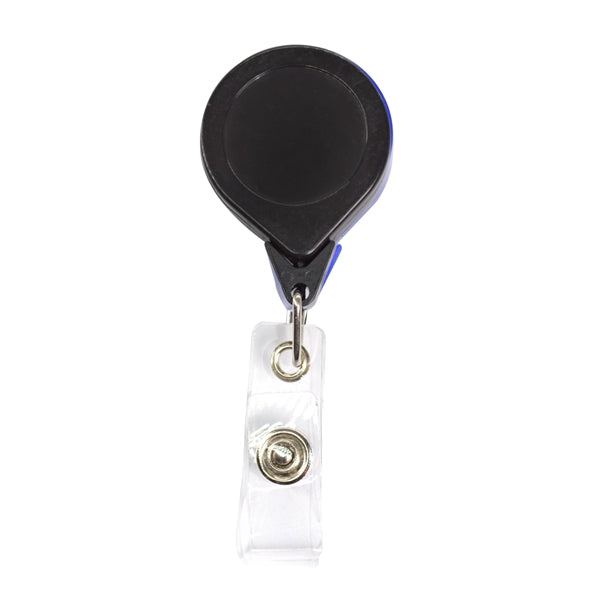 No-Twist Retractable Round Badge Reel w/ Belt Clip