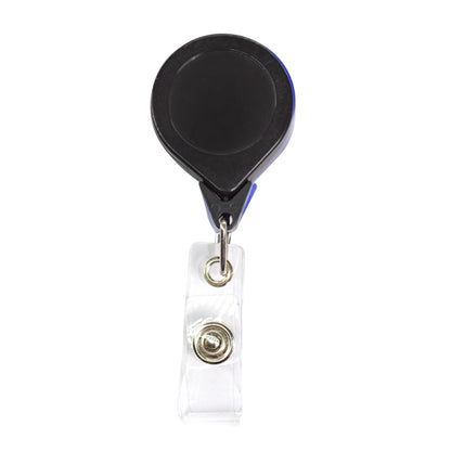 No-Twist Retractable Round Badge Reel w/ Belt Clip
