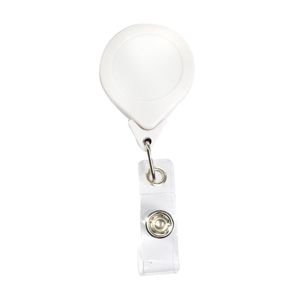 No-Twist Retractable Round Badge Reel w/ Belt Clip