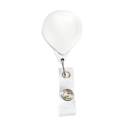 No-Twist Retractable Round Badge Reel w/ Belt Clip