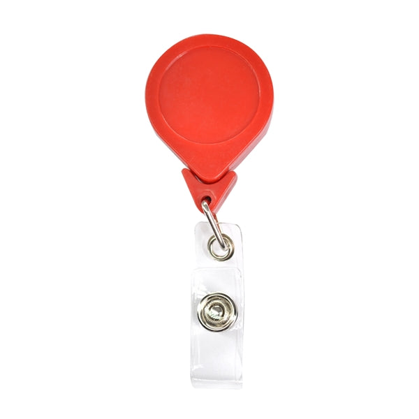 No-Twist Retractable Round Badge Reel w/ Belt Clip